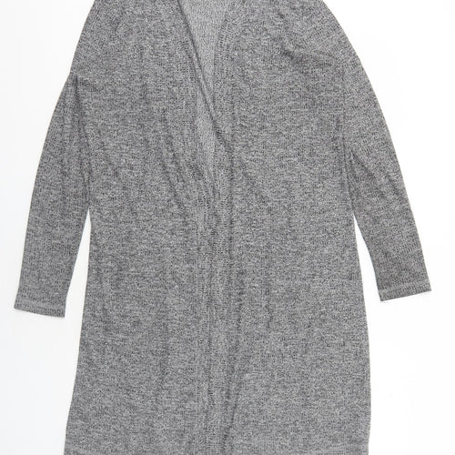 Cotton On Womens Grey V-Neck Polyester Cardigan Jumper Size M