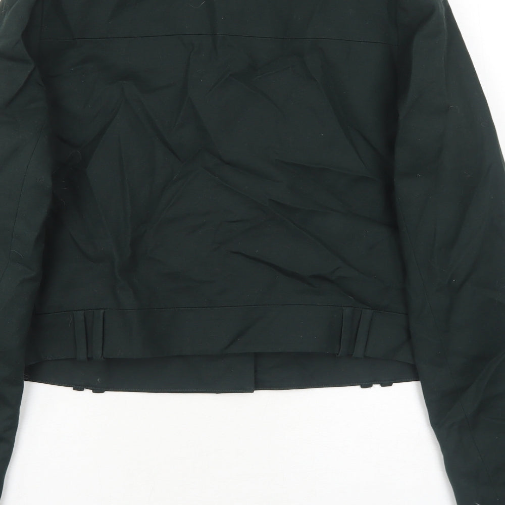 Topshop Womens Green Jacket Size 10 Button