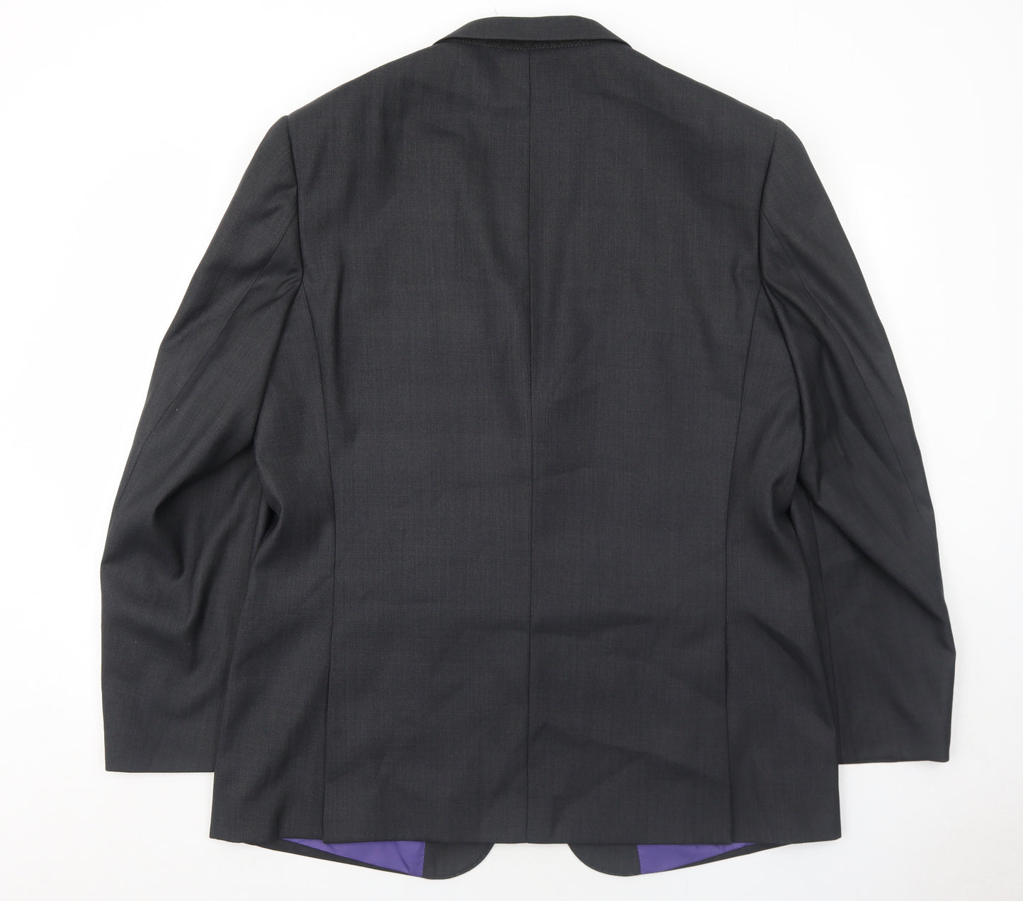 Milan Collection Mens Grey Polyester Jacket Suit Jacket Size 44 Regular