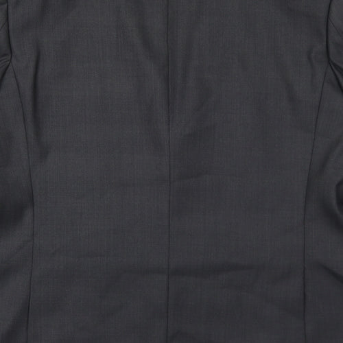 Milan Collection Mens Grey Polyester Jacket Suit Jacket Size 44 Regular