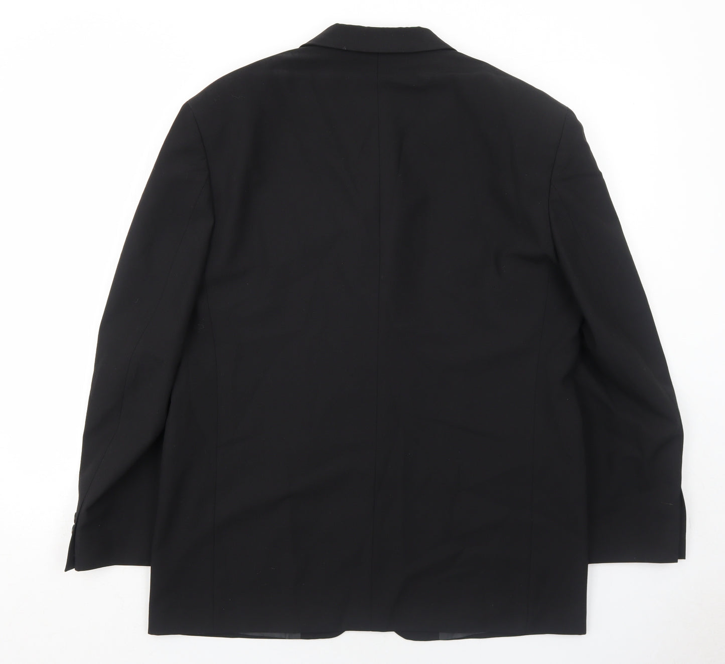 Marks and Spencer Mens Black Polyester Jacket Suit Jacket Size 40 Regular