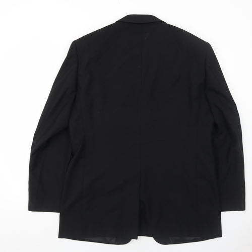 Rice Mens Black Polyester Jacket Suit Jacket Size 42 Regular