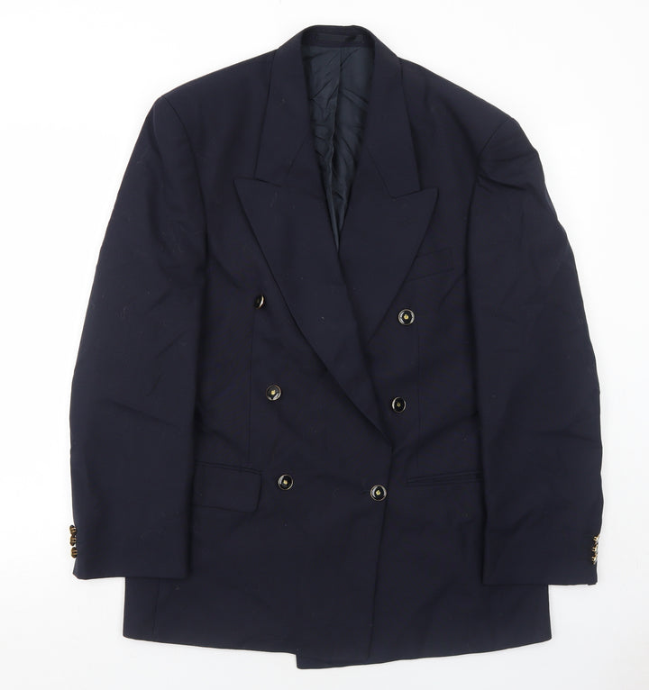 Debenhams Mens Blue Polyester Jacket Suit Jacket Size 38 Regular