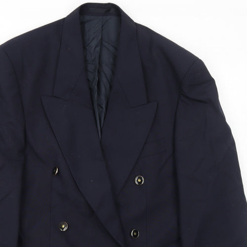 Debenhams Mens Blue Polyester Jacket Suit Jacket Size 38 Regular