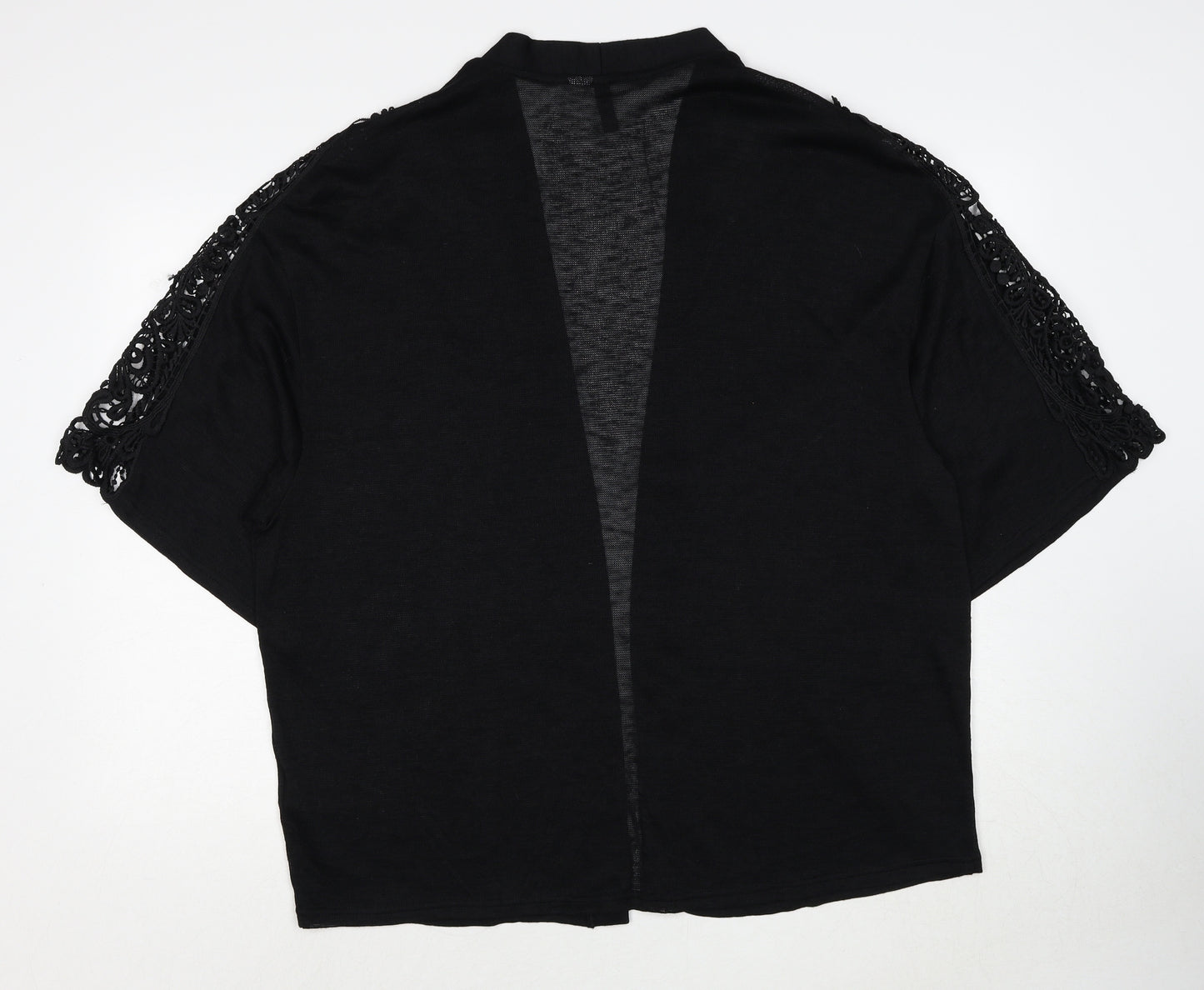 Divided by H&M Womens Black V-Neck Polyester Cardigan Jumper Size M