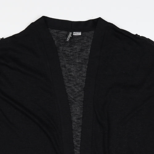 Divided by H&M Womens Black V-Neck Polyester Cardigan Jumper Size M