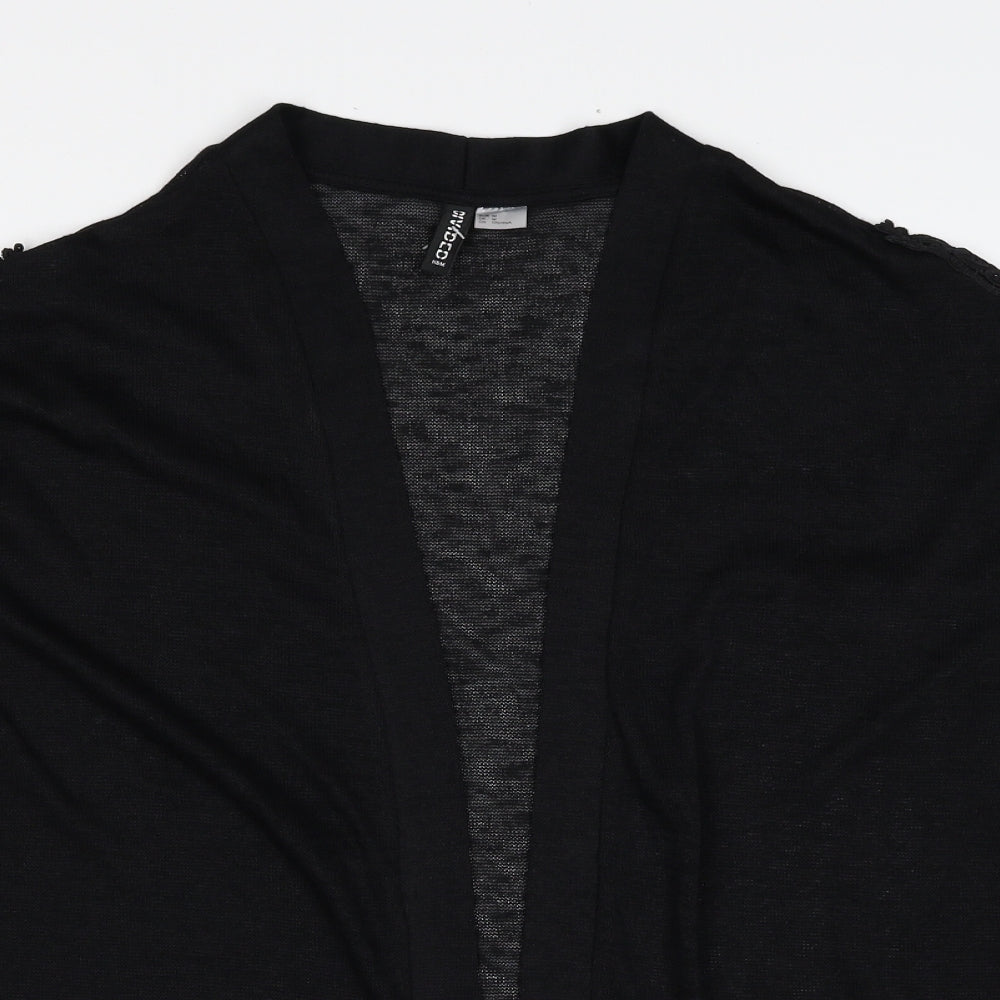 Divided by H&M Womens Black V-Neck Polyester Cardigan Jumper Size M
