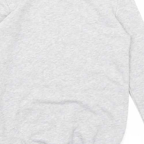United Colors of Benetton Girls Grey Polyester Pullover Sweatshirt Size 11-12 Years Pullover