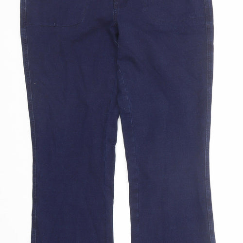Dream Jeans Womens Blue Cotton Bootcut Jeans Size XS Regular Zip