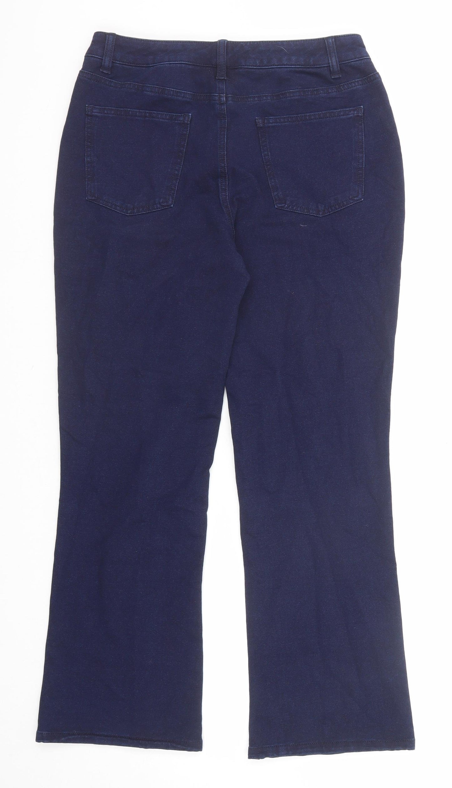 Dream Jeans Womens Blue Cotton Bootcut Jeans Size XS Regular Zip