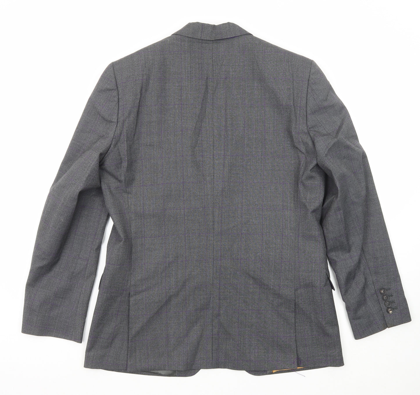Ted Baker Mens Grey Wool Jacket Suit Jacket Size 40 Regular