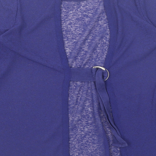 NEXT Womens Blue Polyester Basic Blouse Size 6 Round Neck - Open Back