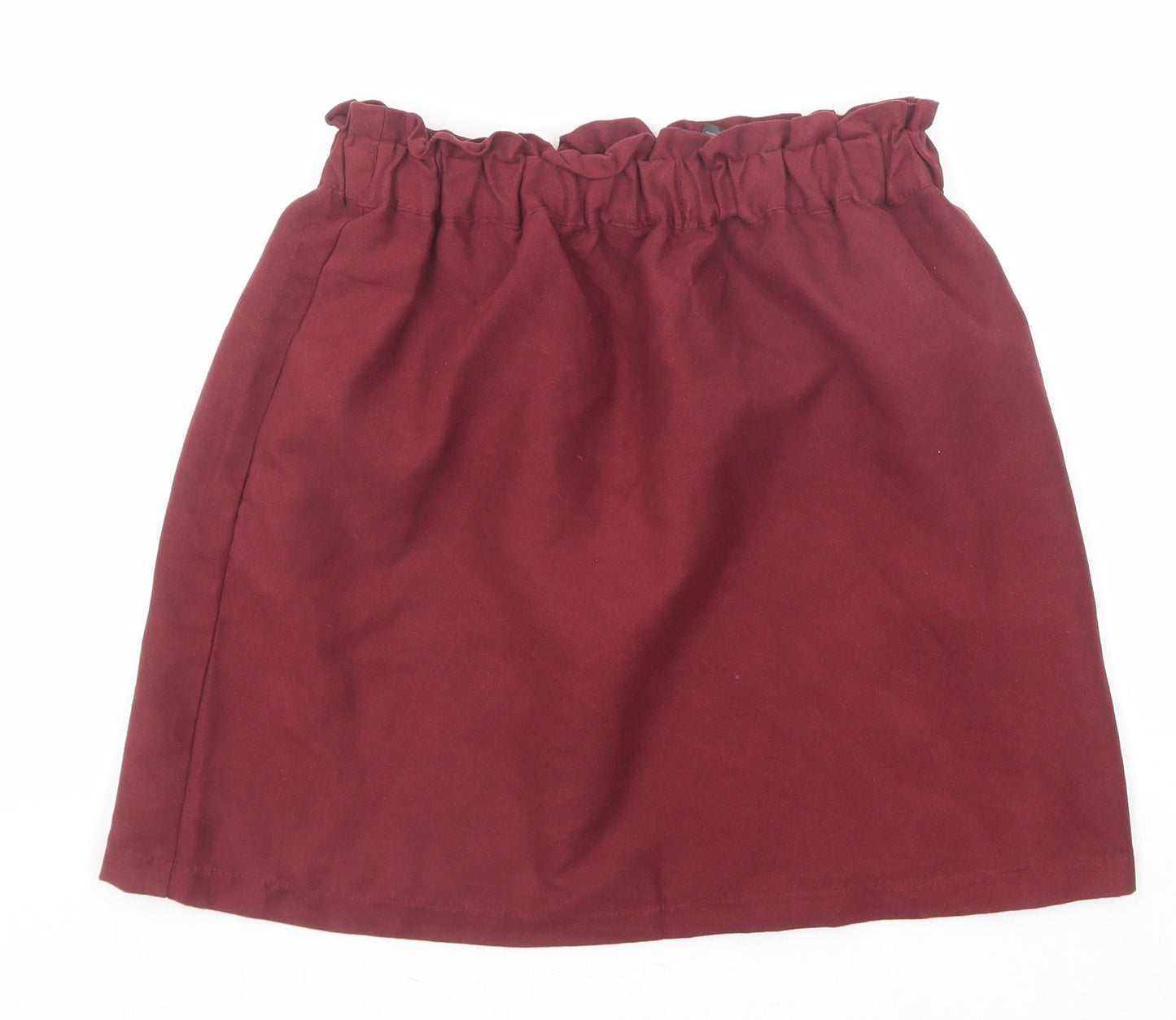 Divided by H&M Womens Red Polyester A-Line Skirt Size 8