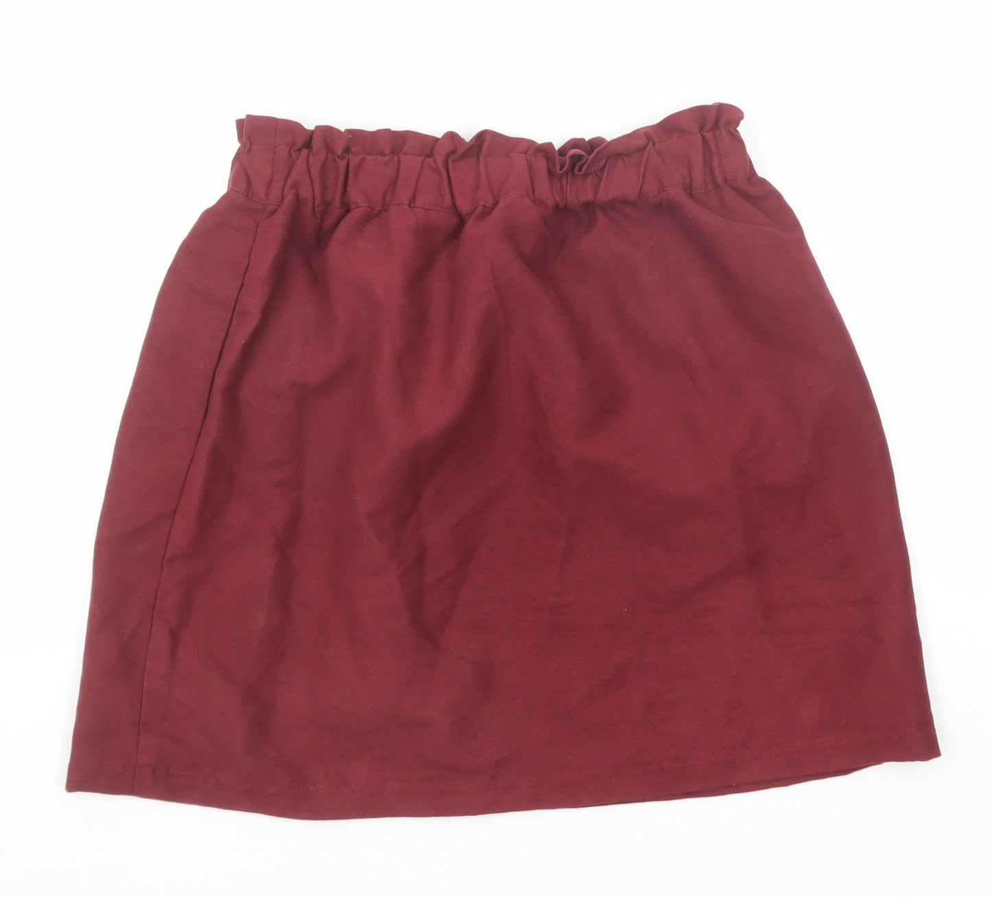 Divided by H&M Womens Red Polyester A-Line Skirt Size 8