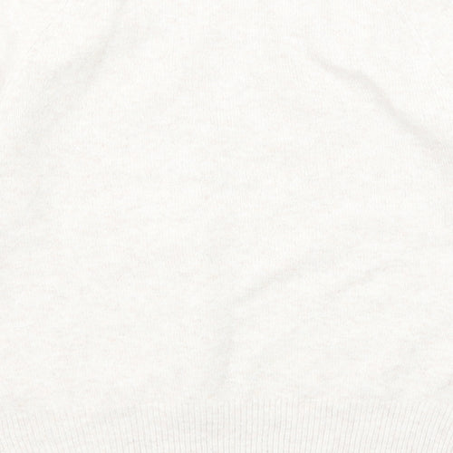 Marks and Spencer Womens Ivory Square Neck Polyester Pullover Jumper Size M