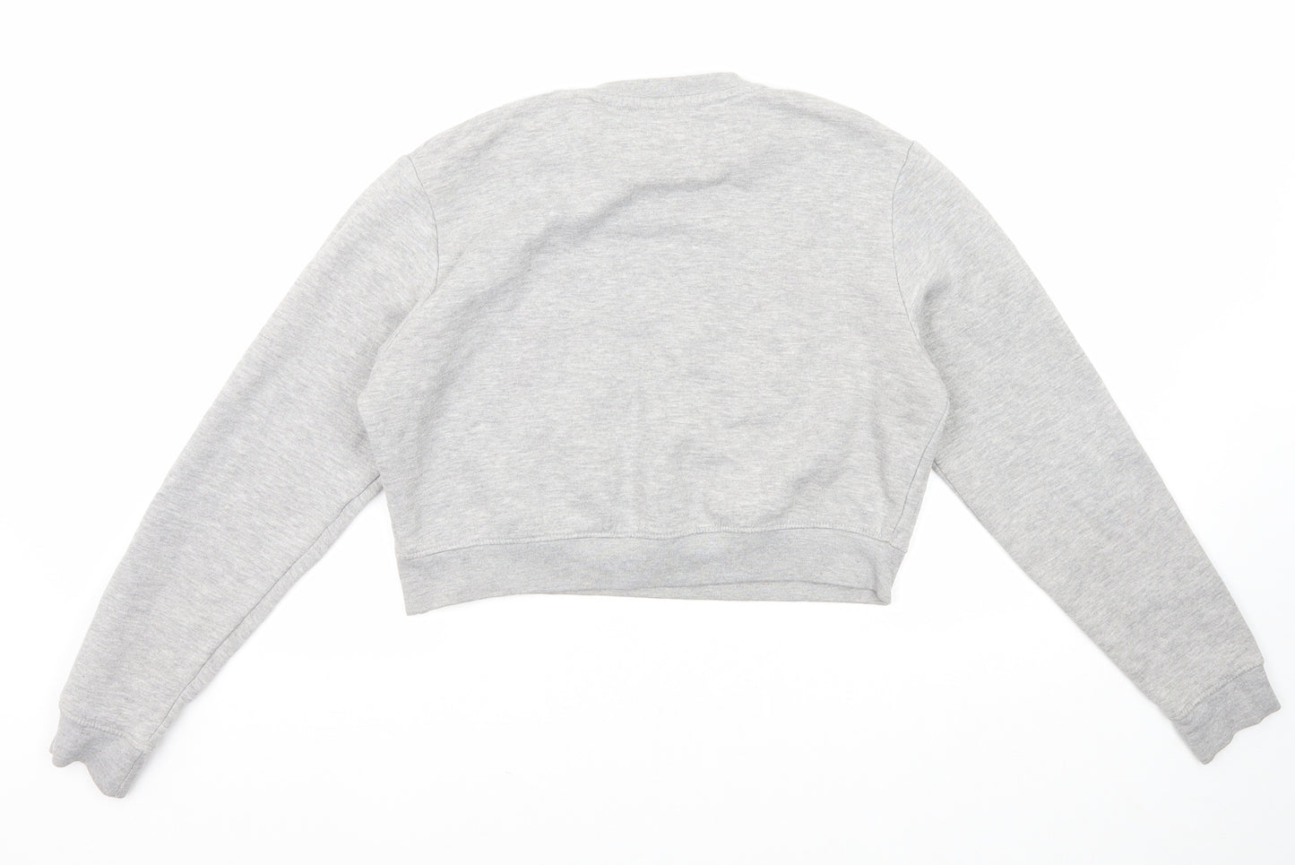 Fluid Womens Grey Cotton Pullover Sweatshirt Size 10 Pullover