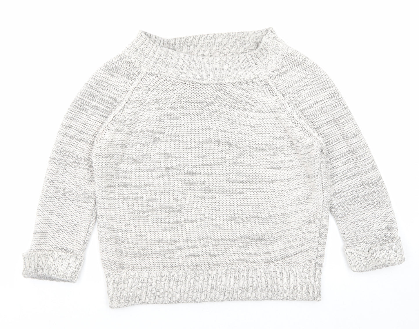 Debenhams Womens Grey Round Neck Acrylic Pullover Jumper Size 10
