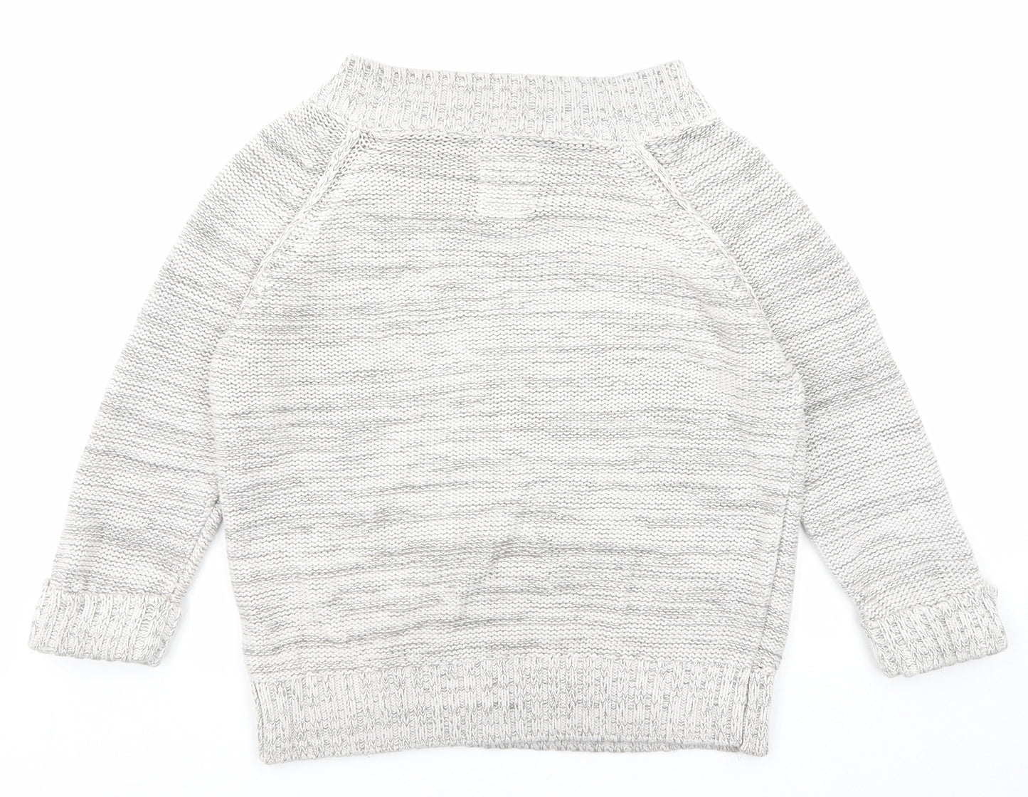Debenhams Womens Grey Round Neck Acrylic Pullover Jumper Size 10
