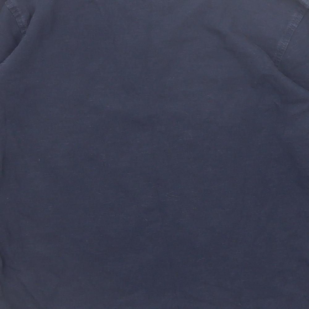 NEXT Boys Blue Cotton Pullover T-Shirt Size 4-5 Years Round Neck Pullover - Sail Boat
