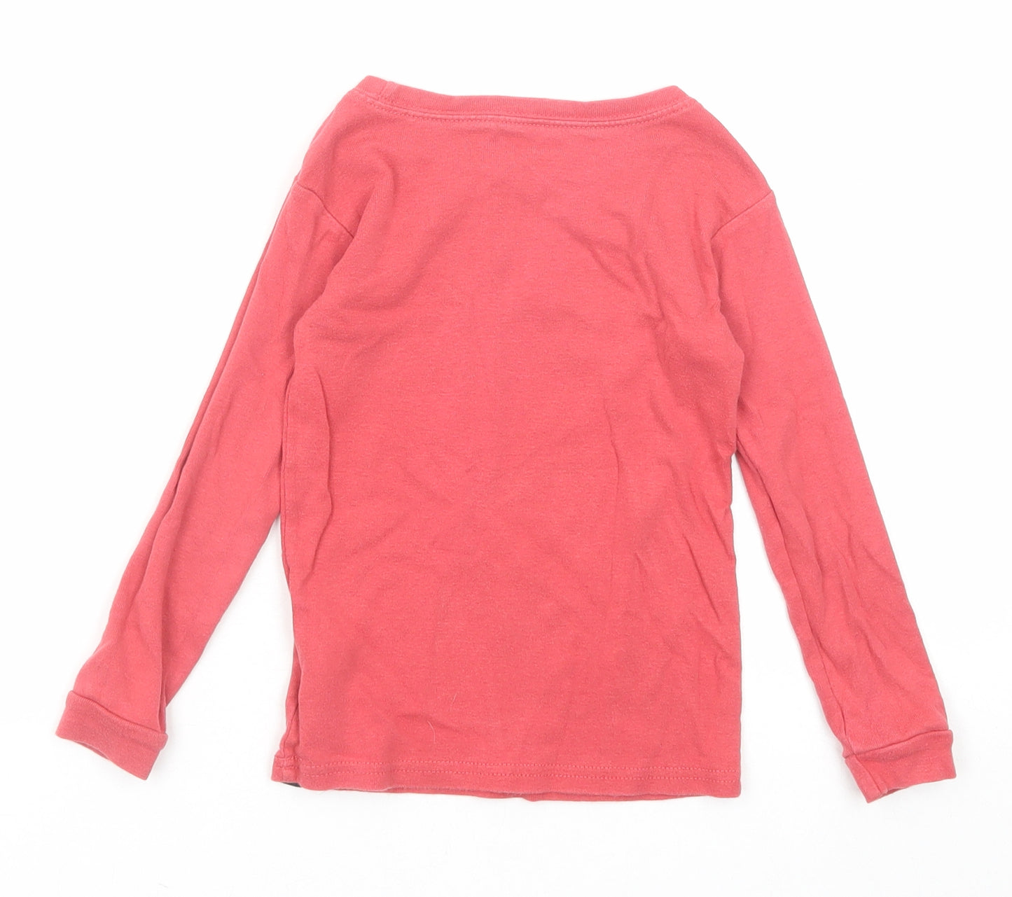 Gap Boys Red Cotton Pullover T-Shirt Size 5 Years Round Neck Pullover - Happy Camper