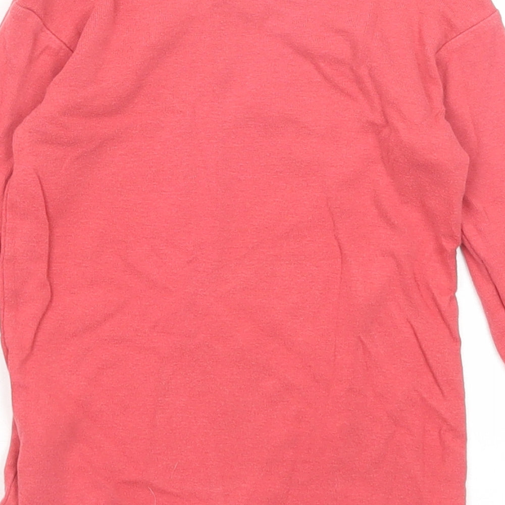 Gap Boys Red Cotton Pullover T-Shirt Size 5 Years Round Neck Pullover - Happy Camper