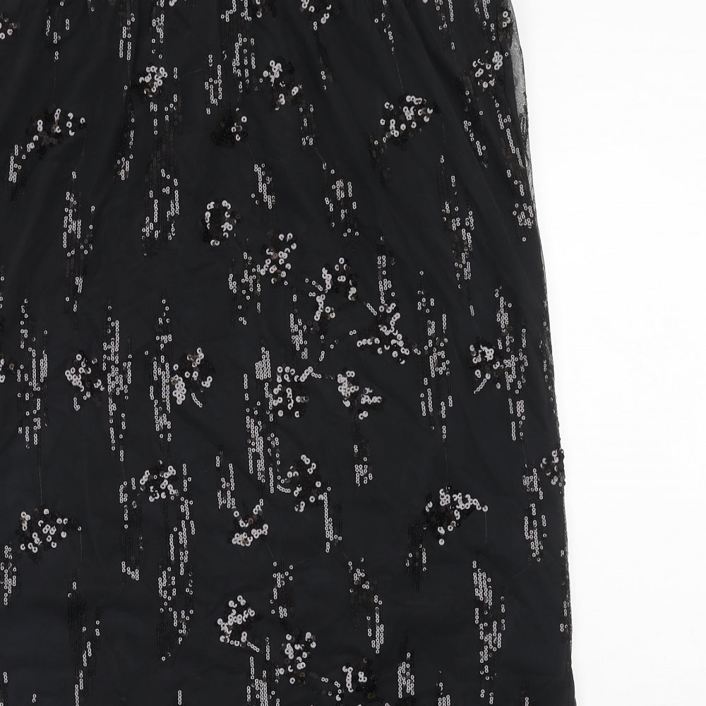 Marks and Spencer Womens Black Polyester Skort Skirt Size 20