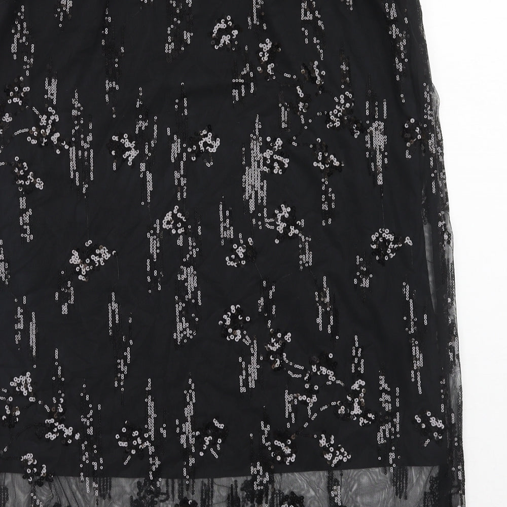 Marks and Spencer Womens Black Polyester Skort Skirt Size 20