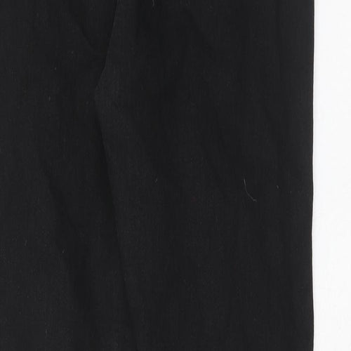 Boohoo Womens Black Cotton Skinny Jeans Size 12 Regular Zip