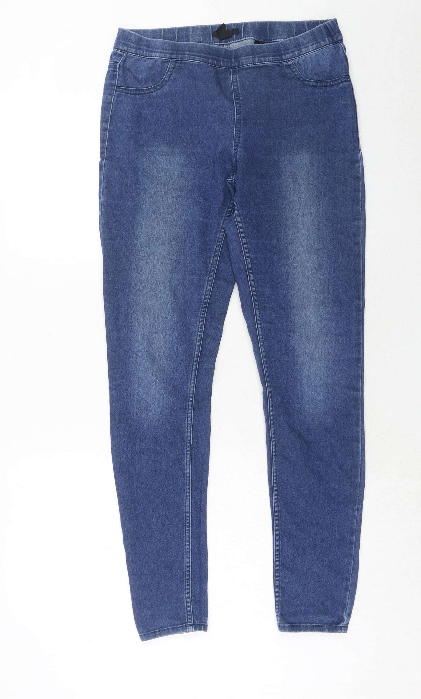 H&M Womens Blue Cotton Jegging Jeans Size 10 Regular