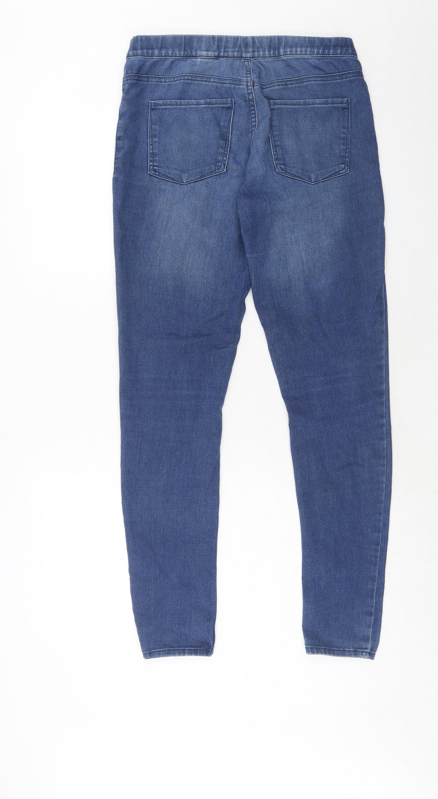 H&M Womens Blue Cotton Jegging Jeans Size 10 Regular