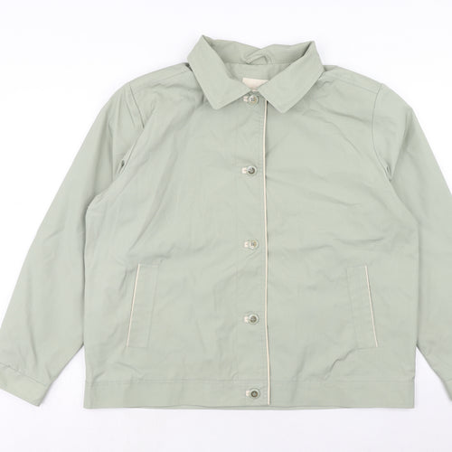 EWM Womens Green Jacket Size 12 Button