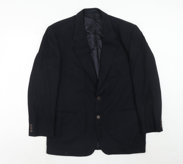 NEXT Mens Black Wool Jacket Suit Jacket Size 40 Regular