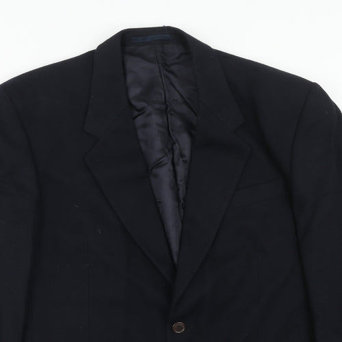 NEXT Mens Black Wool Jacket Suit Jacket Size 40 Regular