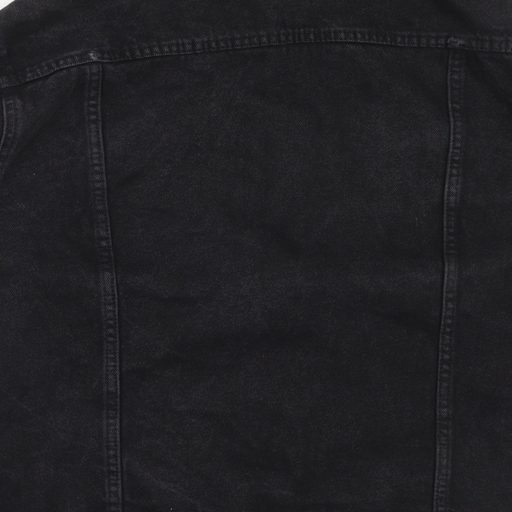 New Look Womens Black Jacket Size 14 Button