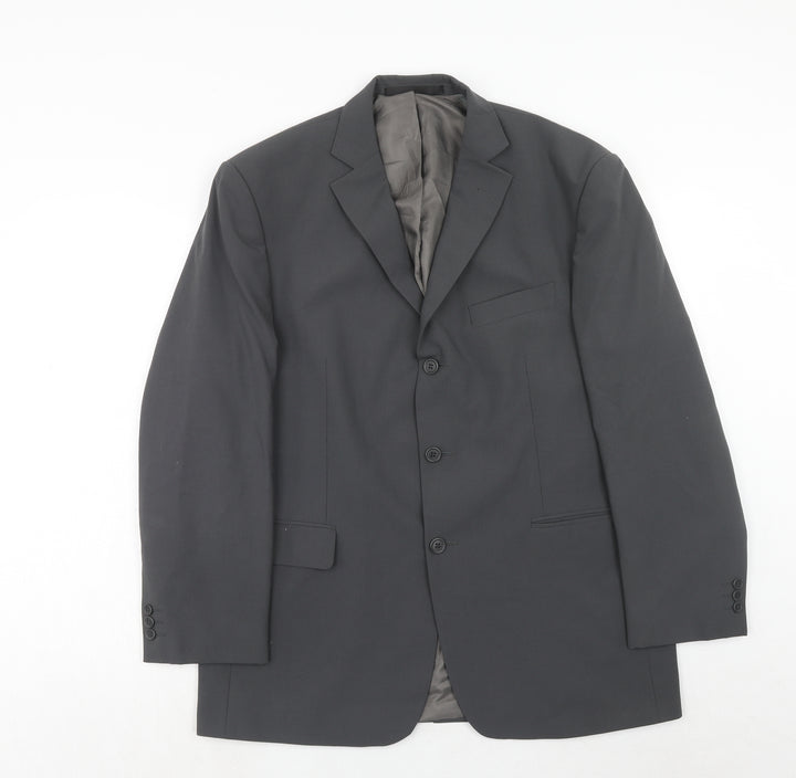 Marks and Spencer Mens Grey Wool Jacket Suit Jacket Size 42 Regular