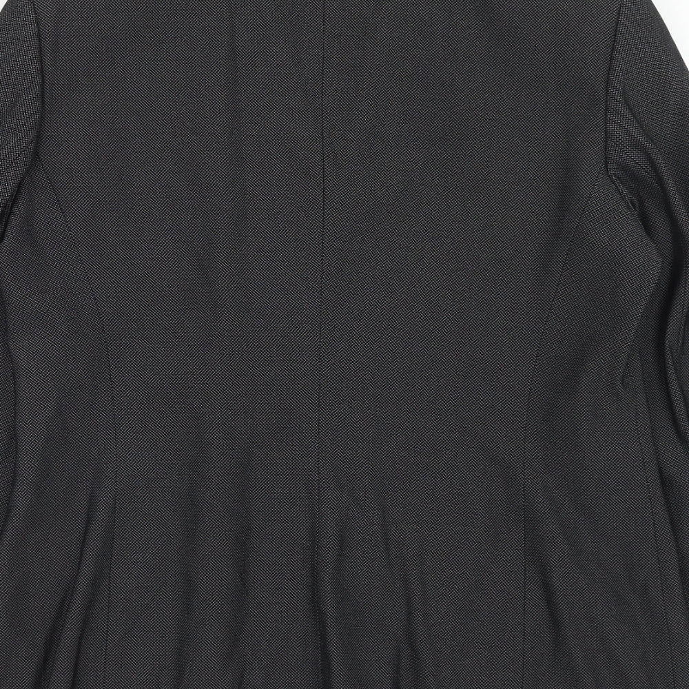 Libra Womens Black Polyester Jacket Suit Jacket Size 12