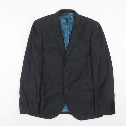 NEXT Mens Blue Polyester Jacket Suit Jacket Size 36 Regular