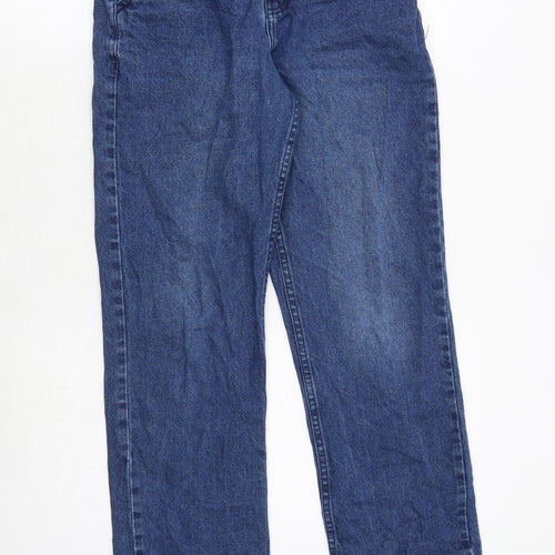asybuy Womens Blue Polyester Straight Jeans Size 26 in Regular Zip