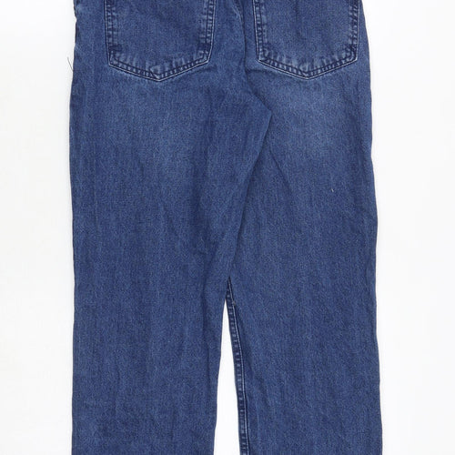asybuy Womens Blue Polyester Straight Jeans Size 26 in Regular Zip