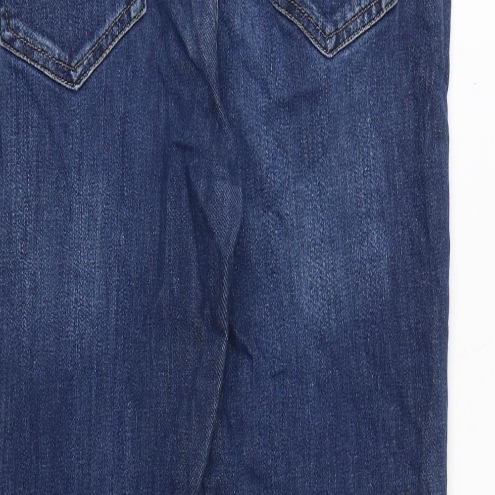 NEXT Womens Blue Cotton Skinny Jeans Size 12 Regular Zip