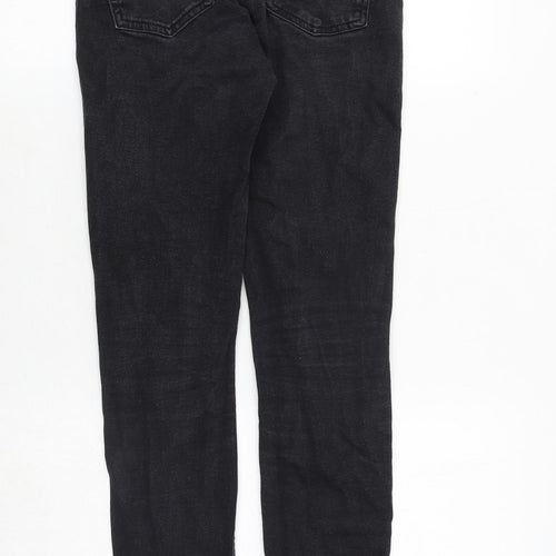 NL Denim Mens Black Cotton Skinny Jeans Size 28 in Slim Zip