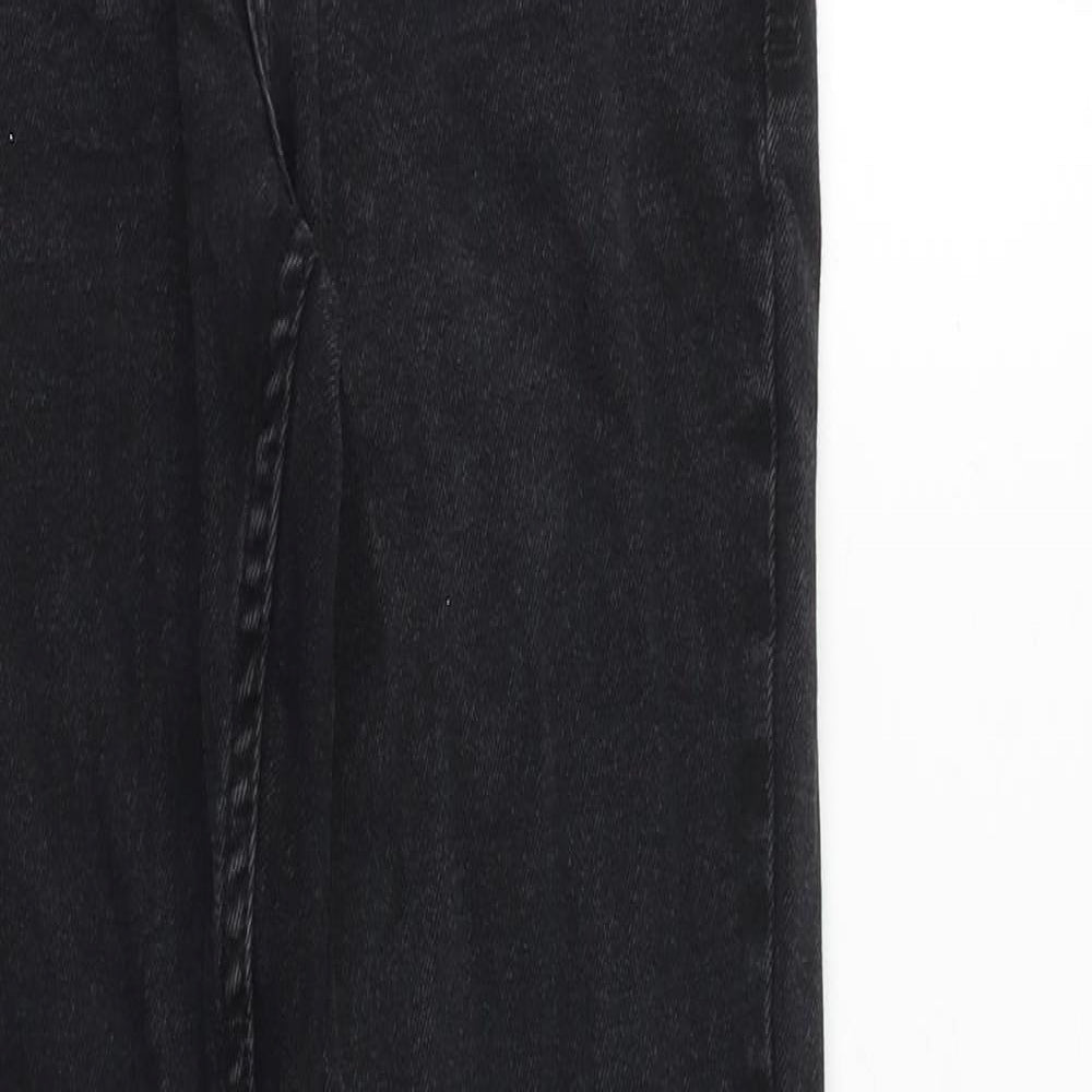 NL Denim Mens Black Cotton Skinny Jeans Size 28 in Slim Zip