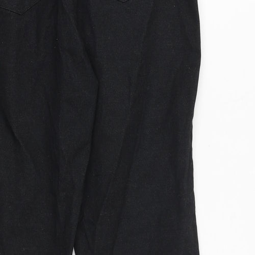 Uniqlo Womens Black Polyester Trousers Size 32 in Regular
