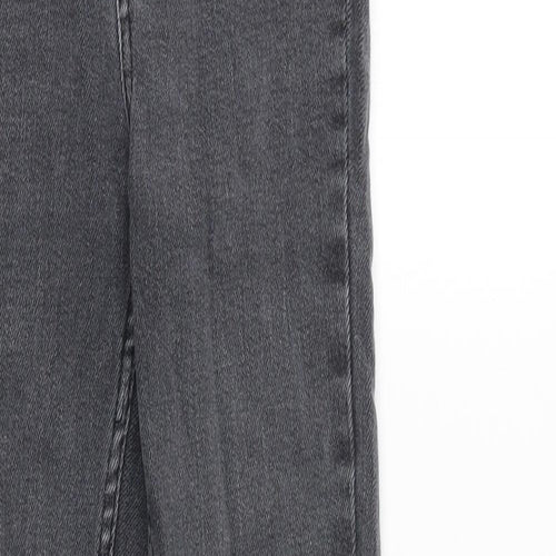 New Look Womens Grey Cotton Skinny Jeans Size 6 Regular Zip