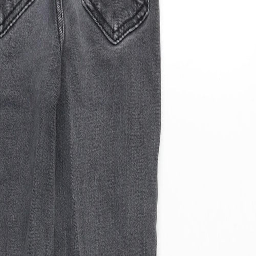 New Look Womens Grey Cotton Skinny Jeans Size 6 Regular Zip