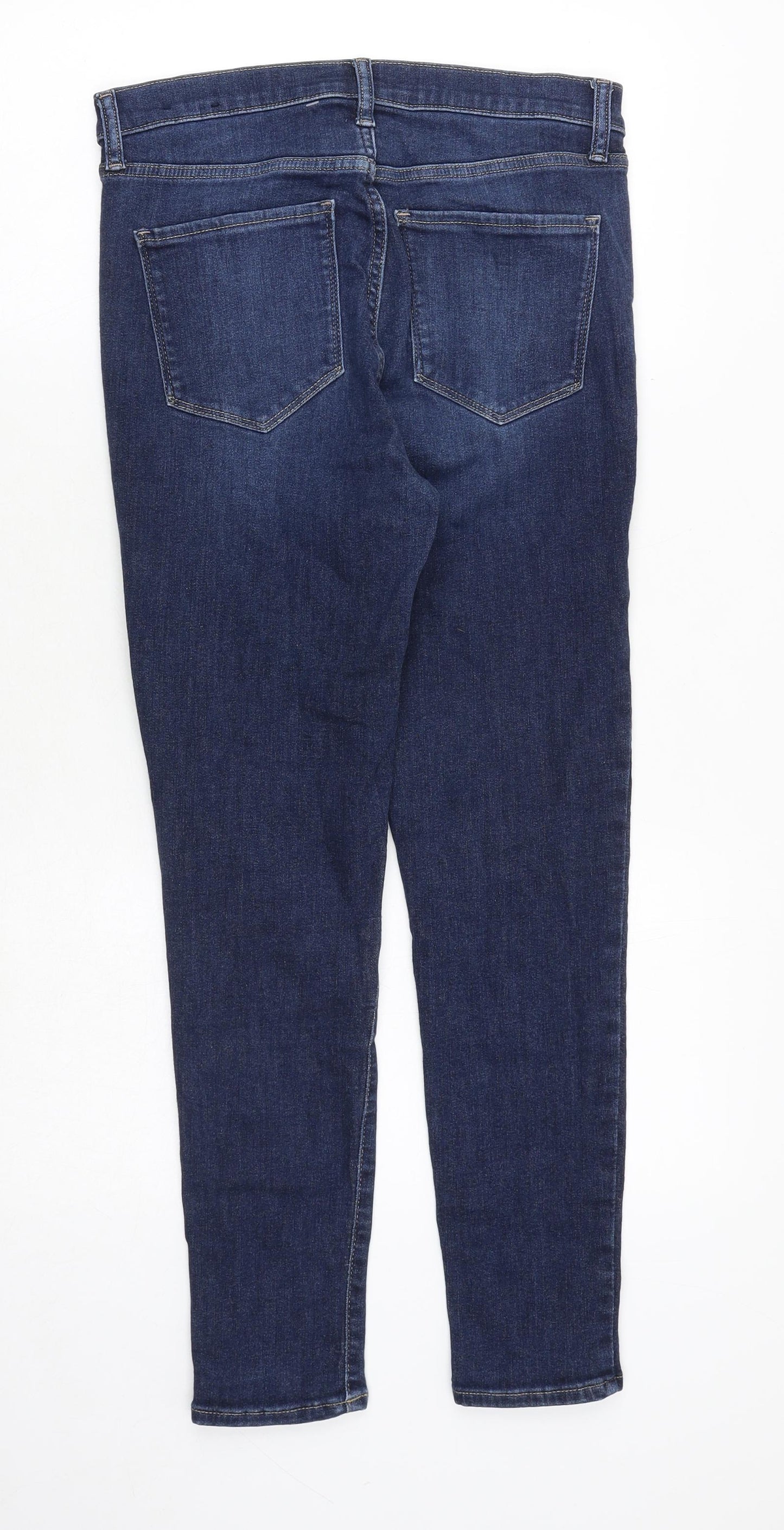 Gap Womens Blue Cotton Skinny Jeans Size 28 in Regular Zip