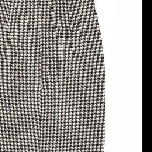 Marks and Spencer Womens Multicoloured Geometric Polyester Straight & Pencil Skirt Size 8