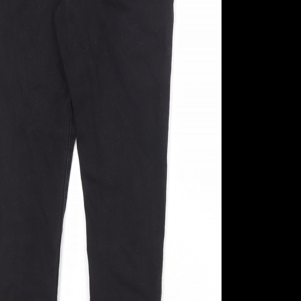 M&Co Womens Black Cotton Jegging Jeans Size 10 Regular