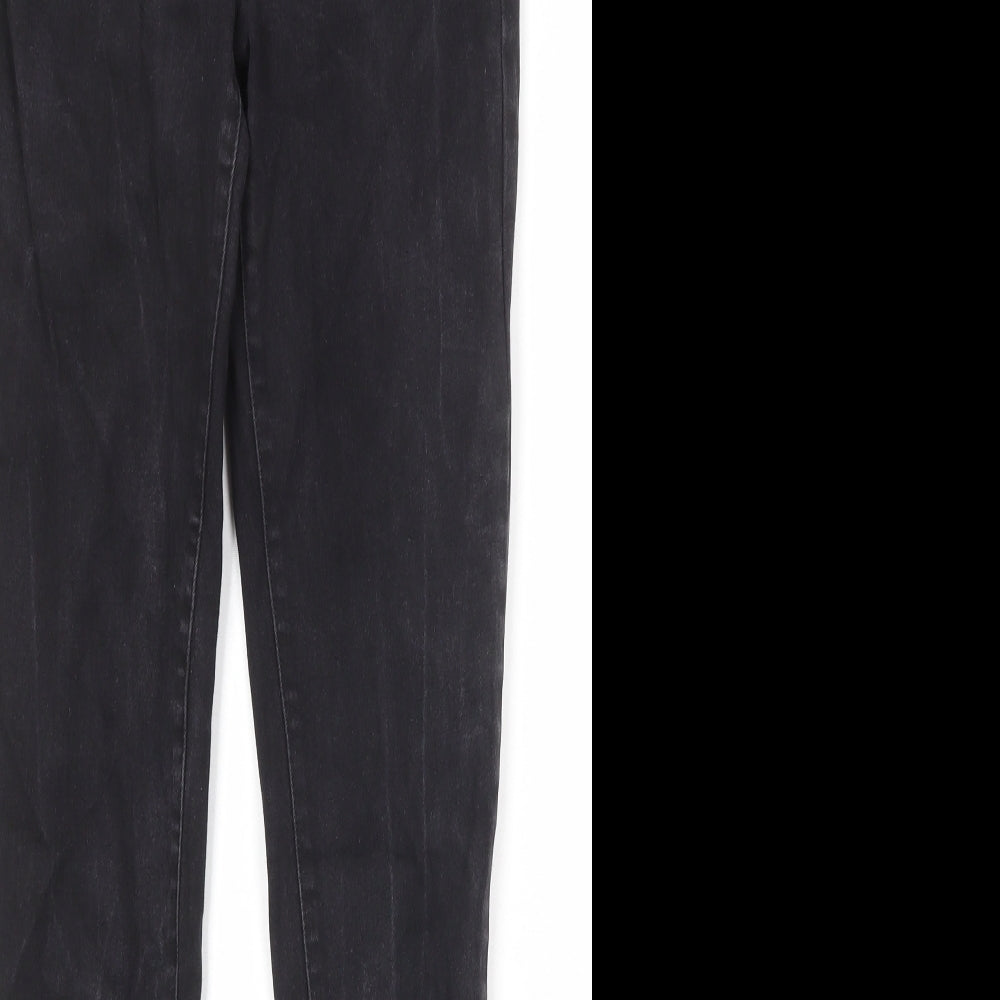 White Stuff Womens Black Cotton Jegging Jeans Size 27 in Regular Zip