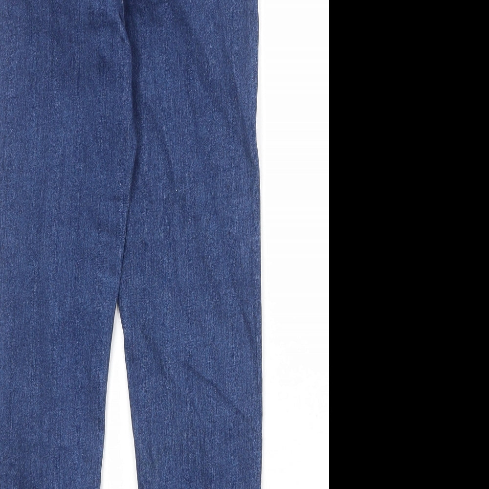 M&Co Boys Blue Cotton Tapered Jeans Size 7-8 Years Regular Pullover